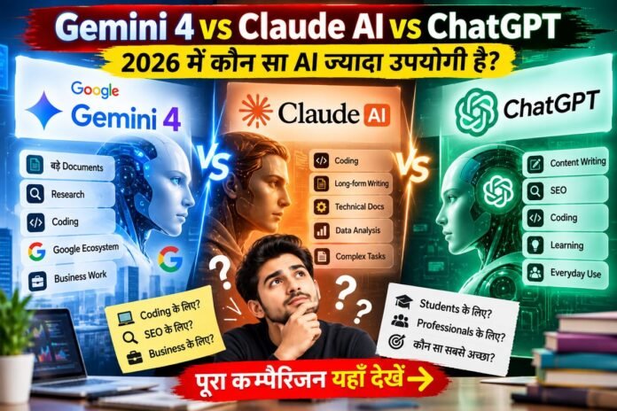 Gemini 4 vs Claude AI vs ChatGPT